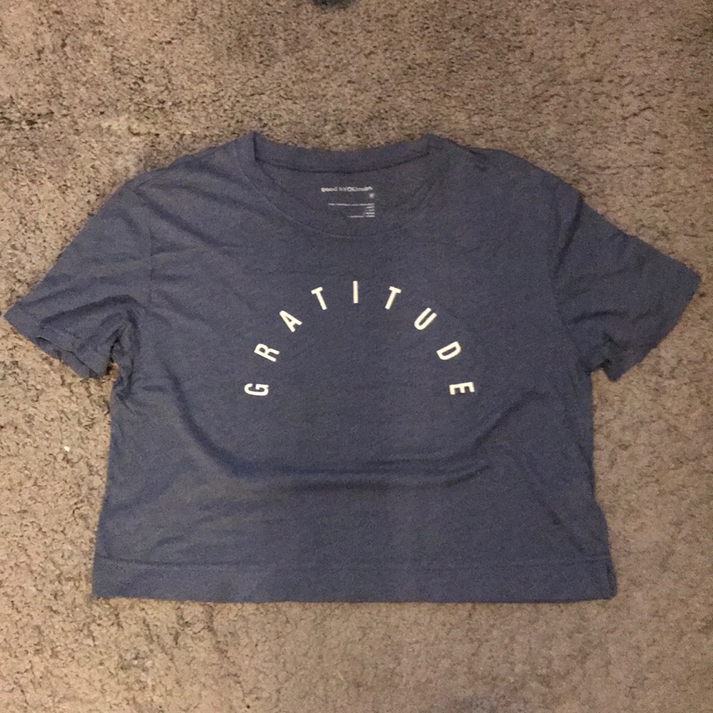 good hYOUman graphic crop tee